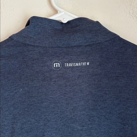 Travis Mathew Dark Blue Pullover men golf quarter zip lightweight performance S - Picture 7 of 7